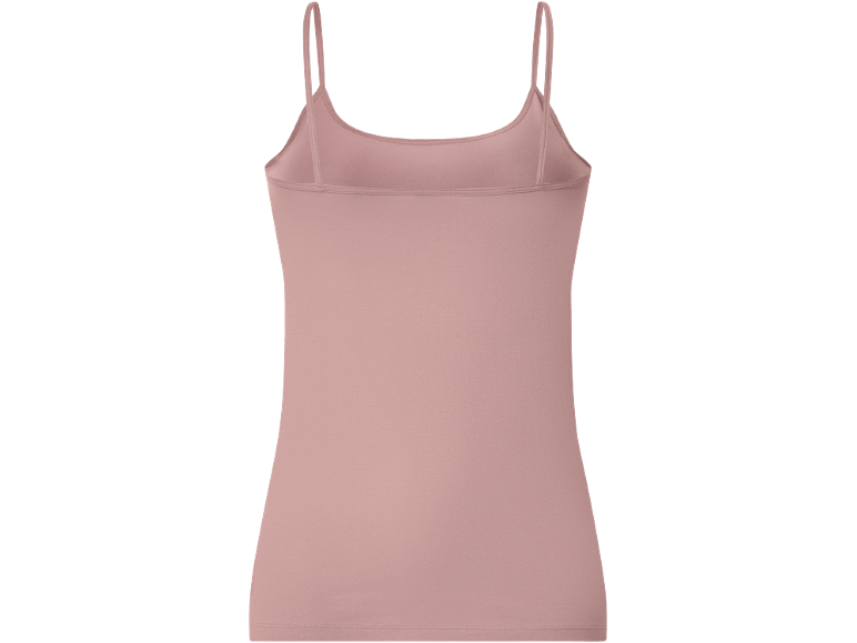 Top de alças finas rosa pálido para mulher