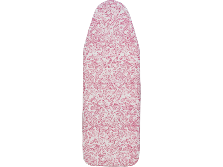 Capa de tábua de engomar com padrão de folhas rosa