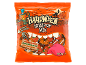 Saco festivo de mistura de chupa-chupas de Halloween com sabores a caramelo, maçã, canela, uva, laranja, gengibre e abóbora.