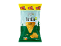 Saco de tortilhas salgadas XXL com o logótipo Snack Day, certificação vegan e Nutri-Score.