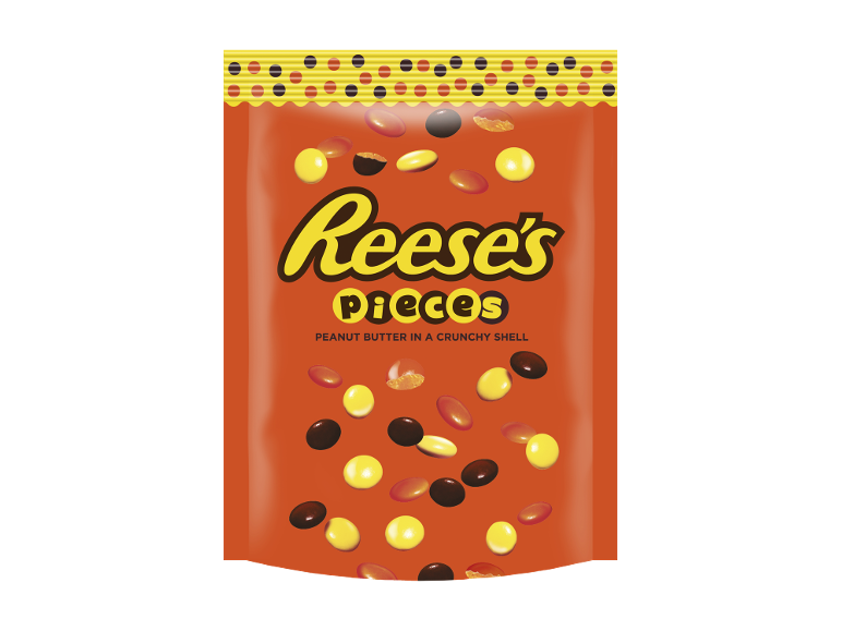 Saco de rebuçados de manteiga de amendoim numa casca crocante.
