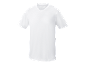 T-shirt branca de manga curta com decote em V para homem