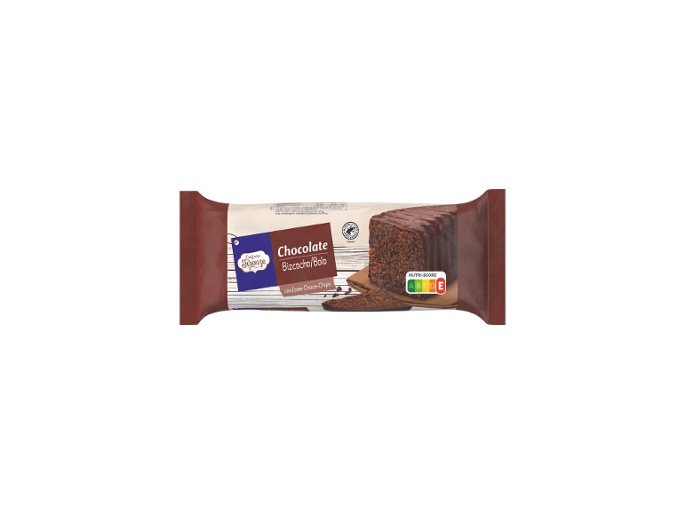 Bolo de chocolate com pepitas de chocolate, Nutri-Score D
