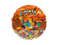 Mistura de gomas assustadoras de Halloween com abóbora, casa assombrada e doces assustadores, 1000g.