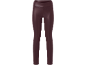 Leggings de imitação de couro cor de vinho com cintura alta.