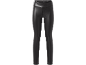 Leggings pretas com efeito de pele e cintura alta.