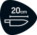 Comprimento da lâmina 20 cm