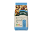 Saco de frutos secos e passas com a indicação 'Snack ready' e Nutri-Score A.