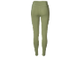 Leggings desportivas femininas verde-oliva de cintura alta.