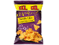 Saco de tortilhas XXL com sabor a queijo nacho, com o texto «Let's have a Party!»