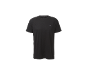 T-shirt desportiva preta de manga curta com um pequeno logótipo no peito.