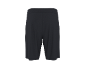 Calções desportivos masculinos cinzento escuro, vista traseira.