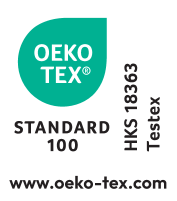 Etiqueta STANDARD 100 HKS 18363 Testex.