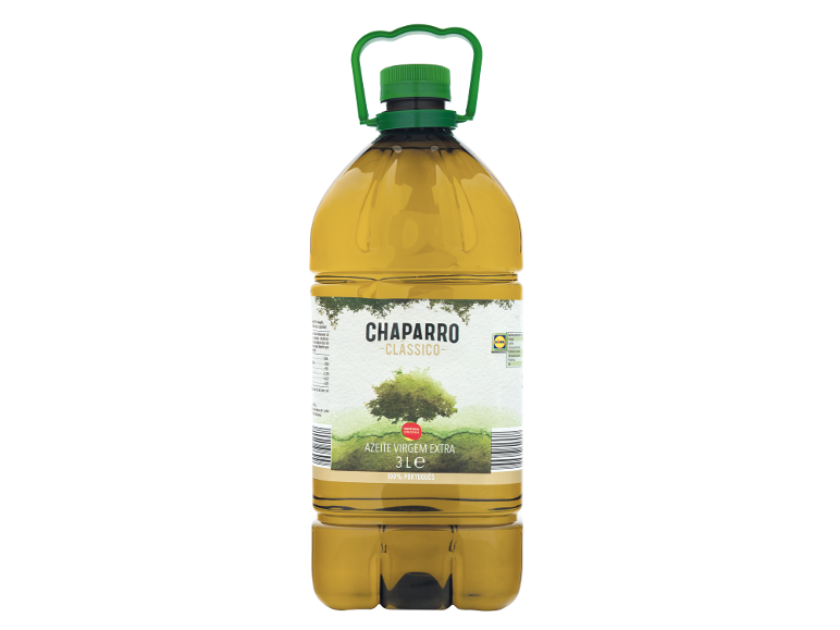 Garrafa de azeite virgem extra Chaparro Clássico, 3 litros.