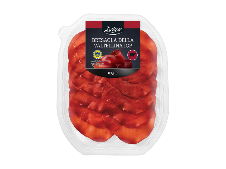 Bresaola della Valtellina IGP embalada, 80g.