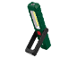 Luz de trabalho LED verde com base magnética e gancho