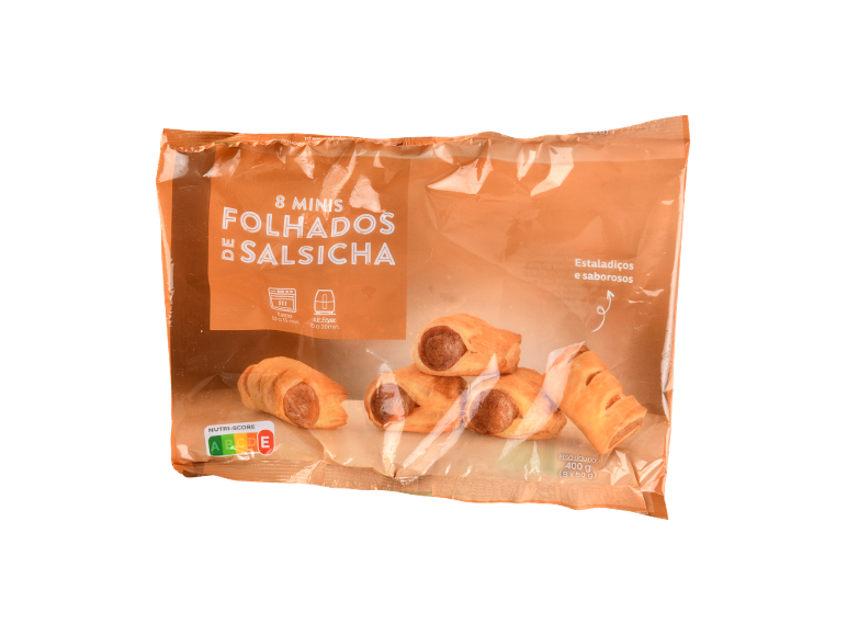 Embalagem de 8 minis folhados de salsicha, 400 g