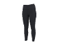 Leggings desportivas femininas cinzento escuro com bolsos laterais.