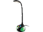 Candeeiro de secretária LED com braço flexível e base iluminada colorida
