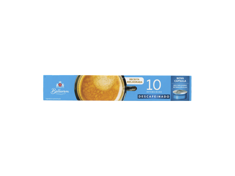 Cápsulas de café Bellarom Descafeinado Intensidade 10.