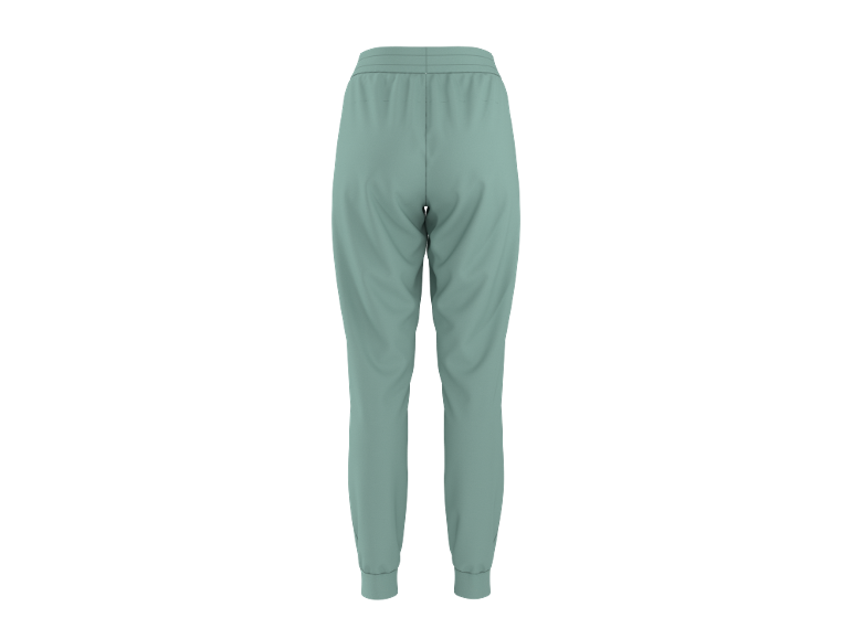 Calças de fato de treino femininas verde-menta, vista traseira