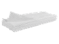 Pilha de toalhas de papel brancas dobradas ou guardanapos.