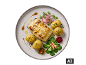 Ocean Sea Tres Velas: bacalhau grelhado com batatas, salada e molho. [imagem gerada por IA]