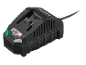 Carregador de bateria com sistema de bateria de 20V e corrente máxima de 2,4A