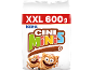 Embalagem XXL de 600g de cereais de canela, com personagens alegres.