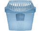Desumidificador de ar azul com topo gradeado e indicadores de nível de 1 litro.