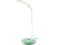 Candeeiro de secretária LED branco com base de luz ambiente colorida