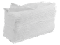 Pilha de toalhas ou guardanapos de papel brancos.