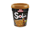 Noodles instantâneos de caril japonês estilo wok, prontos em 3 minutos, vegetarianos.