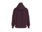 Hoodie bordô, vista traseira