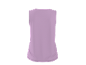 Top sem mangas feminino roxo claro, vista traseira