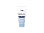 Tubo de creme facial branco para hidratação com ácido hialurónico e flor de lótus