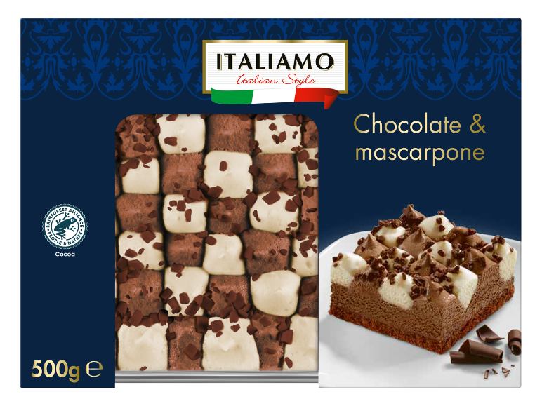 Sobremesa de chocolate e mascarpone em estilo italiano, 500g