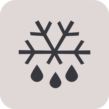 Símbolo de neve e chuva.
