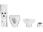 Conjunto de bicos para pistola de ar quente.