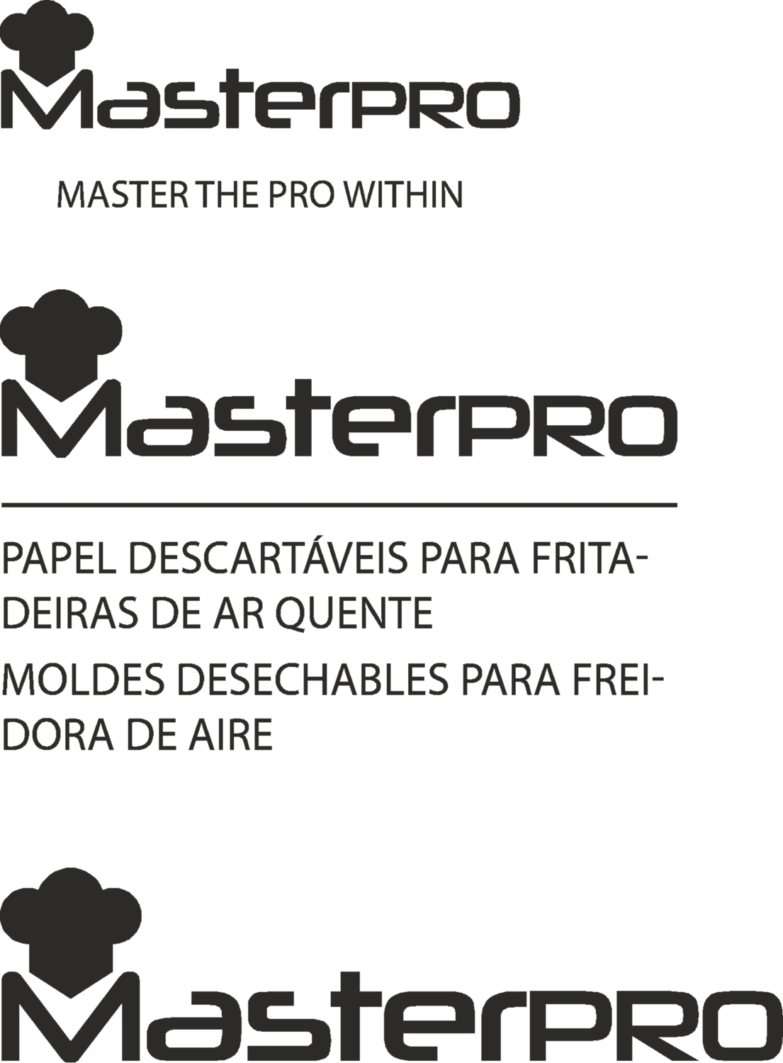 MASTER THE PRO WITHIN, PAPEL DESCARTÁVEIS PARA FRITADEIRAS DE AR QUENTE, MOLDES DESECHABLES PARA FREIDORA DE AIRE