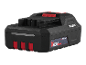 Bateria de ferramenta elétrica preta e vermelha de 2.0Ah com a marca X 20V TEAM