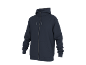 Hoodie azul-marinho masculino com fecho e capuz, com bolsos.