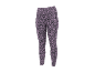 Leggings desportivas femininas com estampado leopardo rosa e preto.