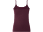 Top feminino bordeaux com alças finas