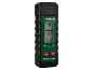 Medidor de humidade digital para betão com ecrã 0.0% e temperatura 21.6°C.