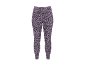 Leggings rosa com estampa de leopardo e cintura alta.