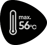 Temperatura máxima 56°C