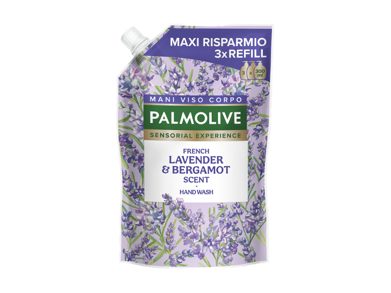 Recarga de sabonete líquido com aroma a lavanda francesa e bergamota, 3x300ml.
