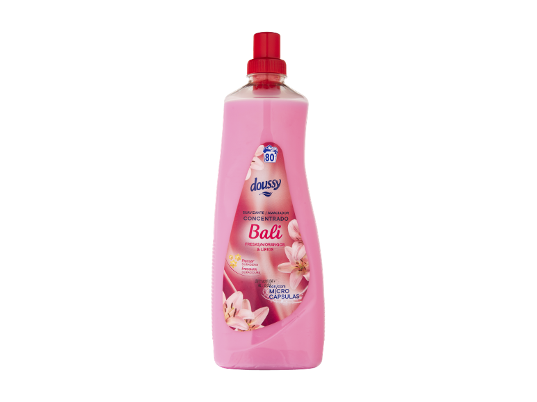 Amaciador de roupa concentrado com aroma de morango e lírio, 80 doses