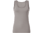 Camisola de alças básica feminina em cinzento claro